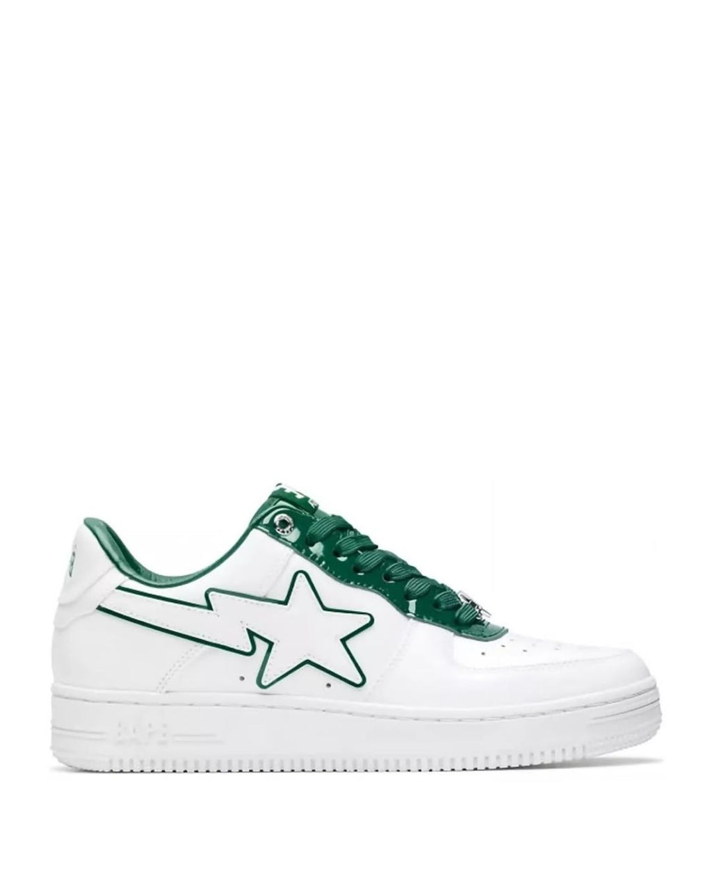 Bape Sta Patent Leather White Green
