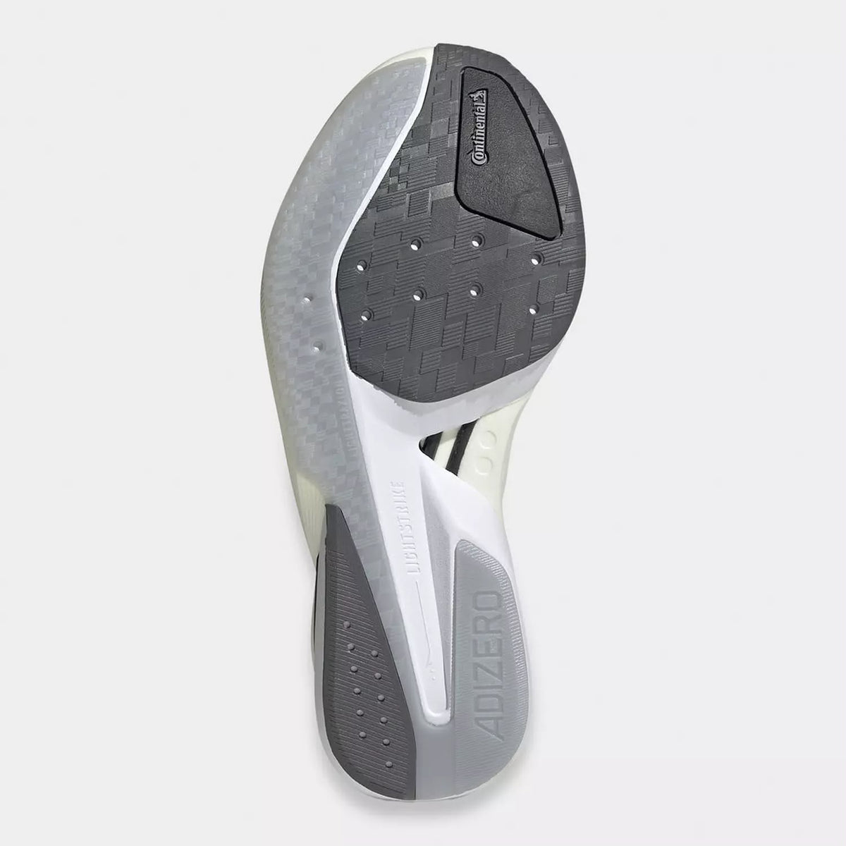 ADIZERO BOSTON 13 SHOES White / Matte Silver - Dash Grey