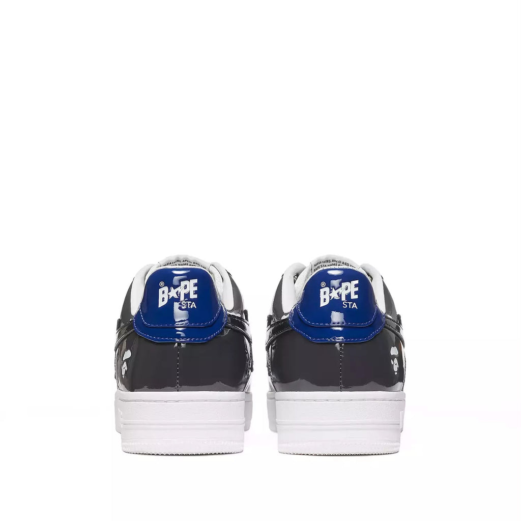 A Bathing Ape Bape Sta Low Color Camo Combo in navy and blue.