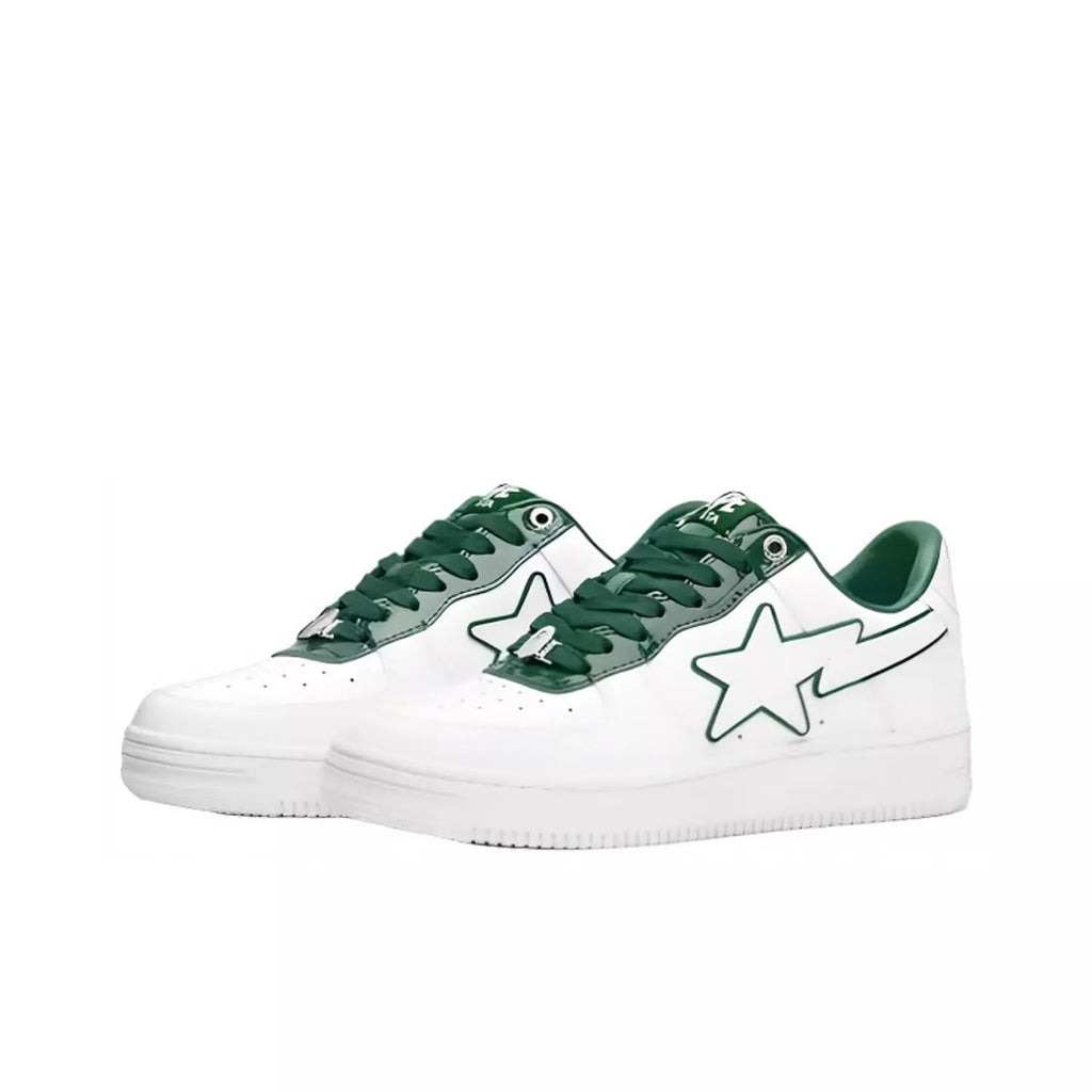 Bape Sta Patent Leather White Green
