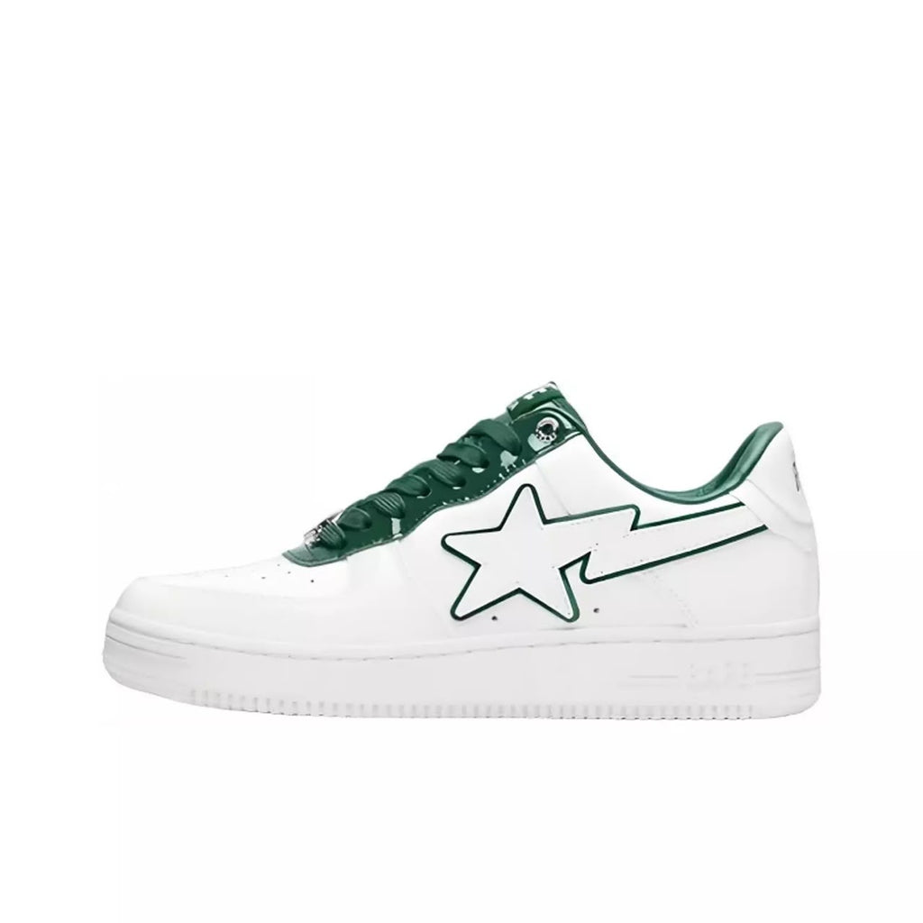 Bape Sta Patent Leather White Green