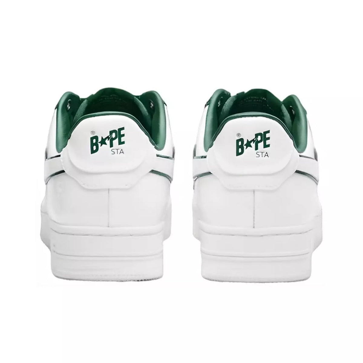 Bape Sta Patent Leather White Green