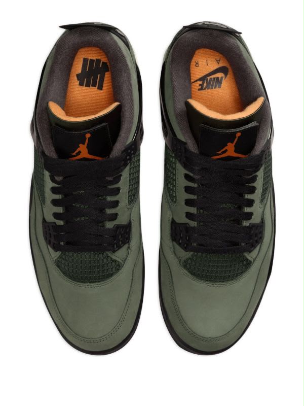 Air Jordan 4 x UNDEFEATED 'Deep Green and Clementine'